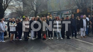 Protest osoblja KCB Zemun